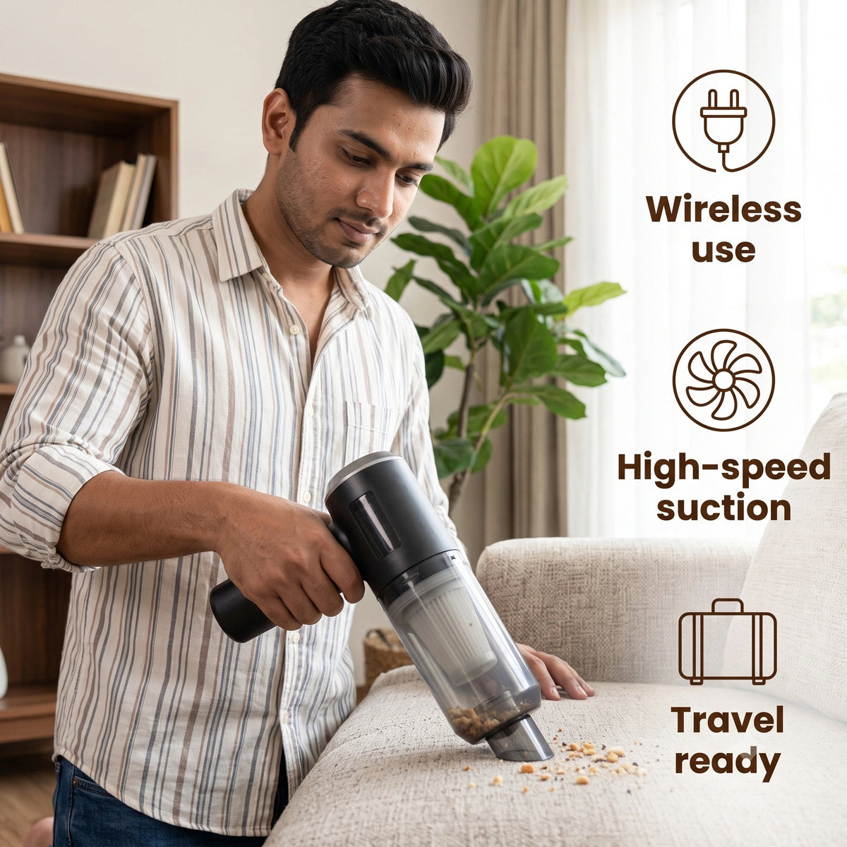 🧹 3-in-1 Portable Vacuum Cleaner | Vacuum + Blower