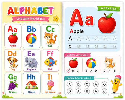 Ultimate Kids Learning Activity Bundle | 100+ Printable Worksheets & Games